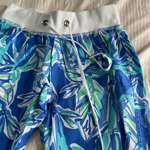 Lily Pulitzer Beach Pant, Linen Blend, great for casual or party occasions,